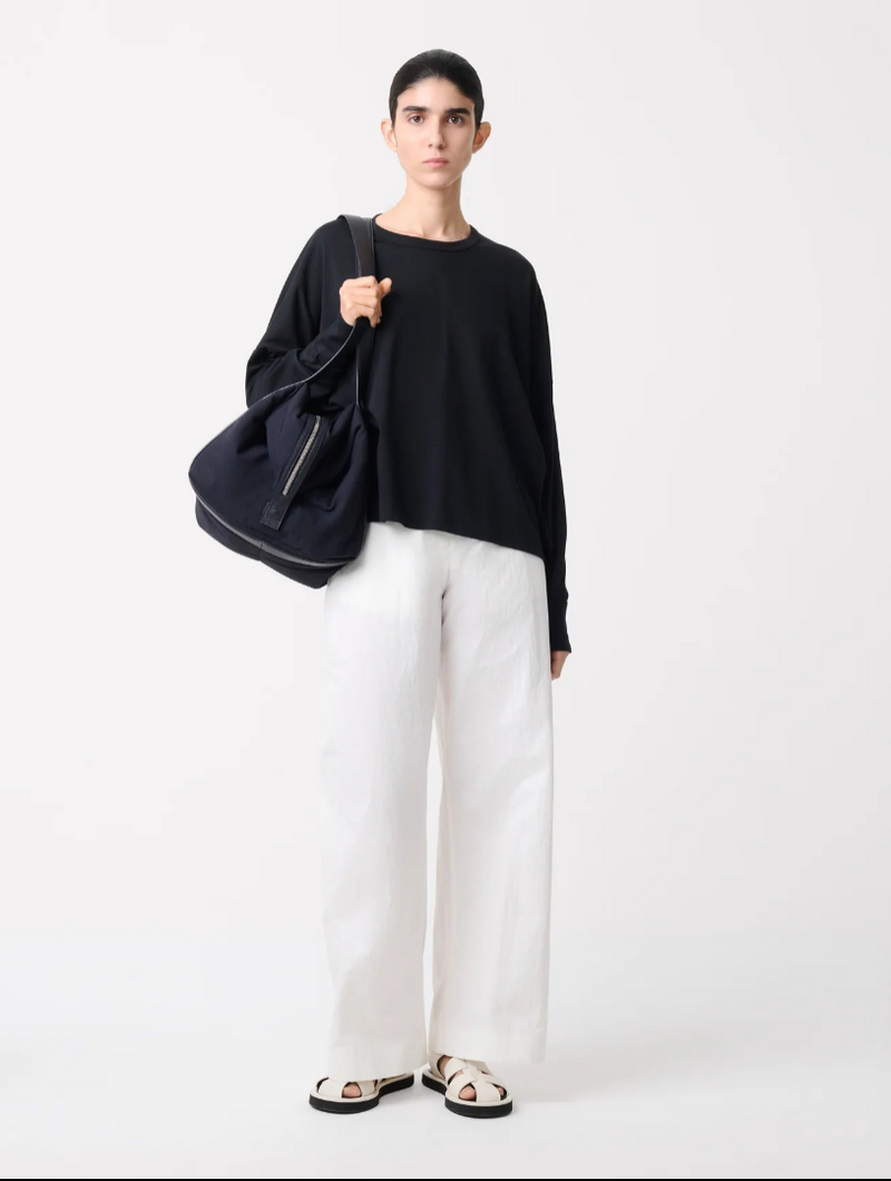 "Loop Long Sleeve T-Shirt  Black" STUDIO NICHOLSON