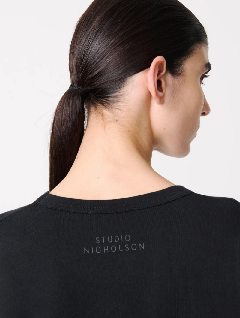 "Loop Long Sleeve T-Shirt  Black" STUDIO NICHOLSON
