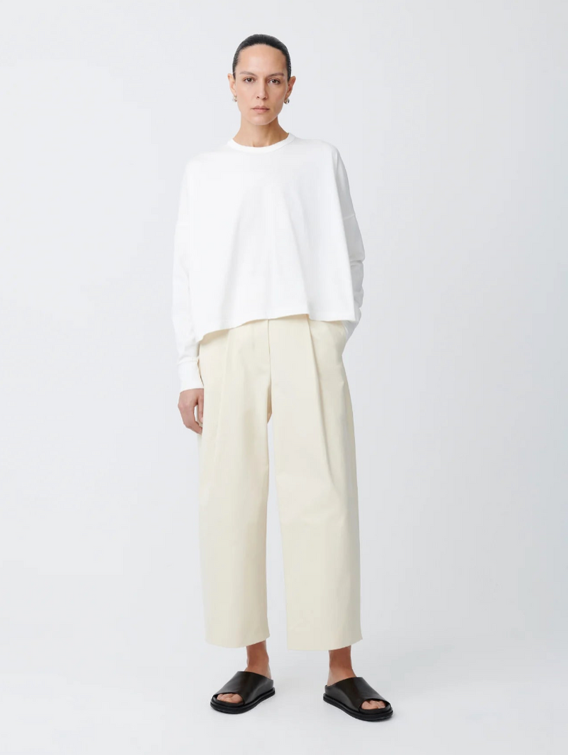 "Loop Long Sleeve T-Shirt Optic White" STUDIO NICHOLSON