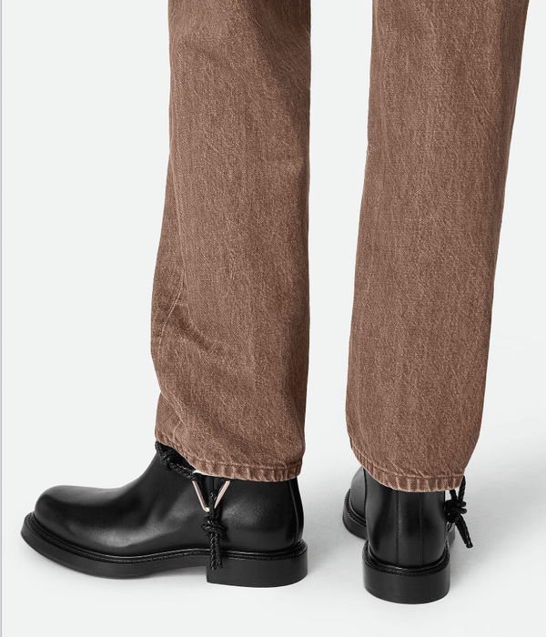 "Bottines James cuir Black / Noir" BOTTEGA VENETA