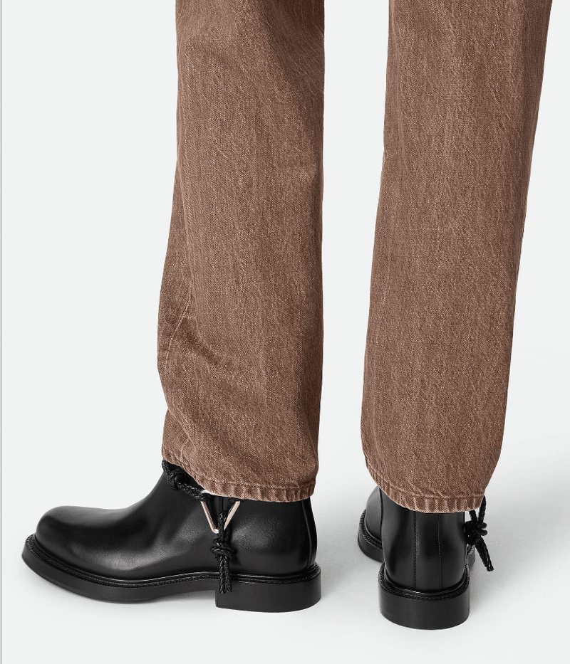 "Bottines James cuir Black / Noir" BOTTEGA VENETA