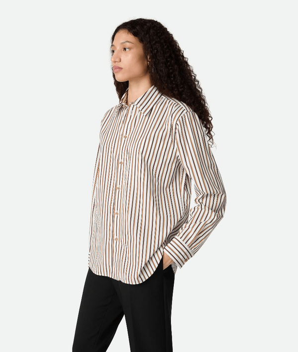 "Cotton ribbed cotton velvet pants Pale Oak / Camel" BOTTEGA VENETA