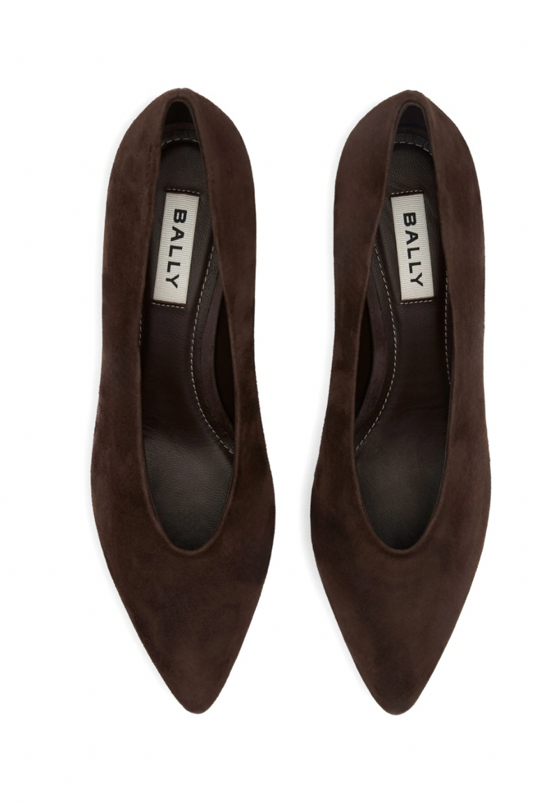 "Escarpins en daim marron" BALLY