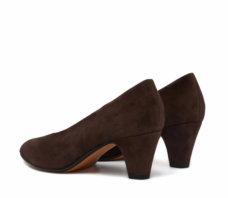"Escarpins en daim marron" BALLY