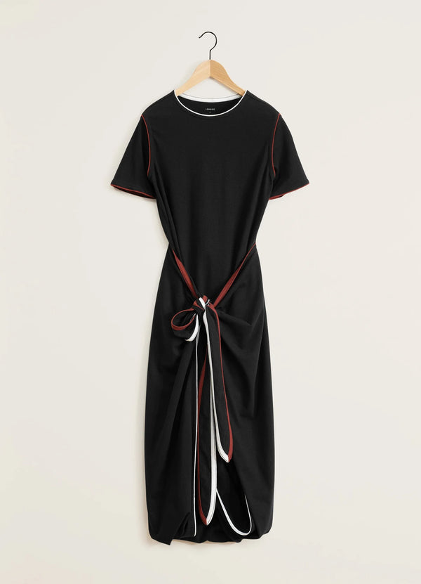 Wallet dress in contours Black/ White/ red lemaire