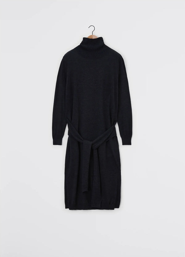 Dress "trompe-l'oeil with an anthracite collar" lemaire