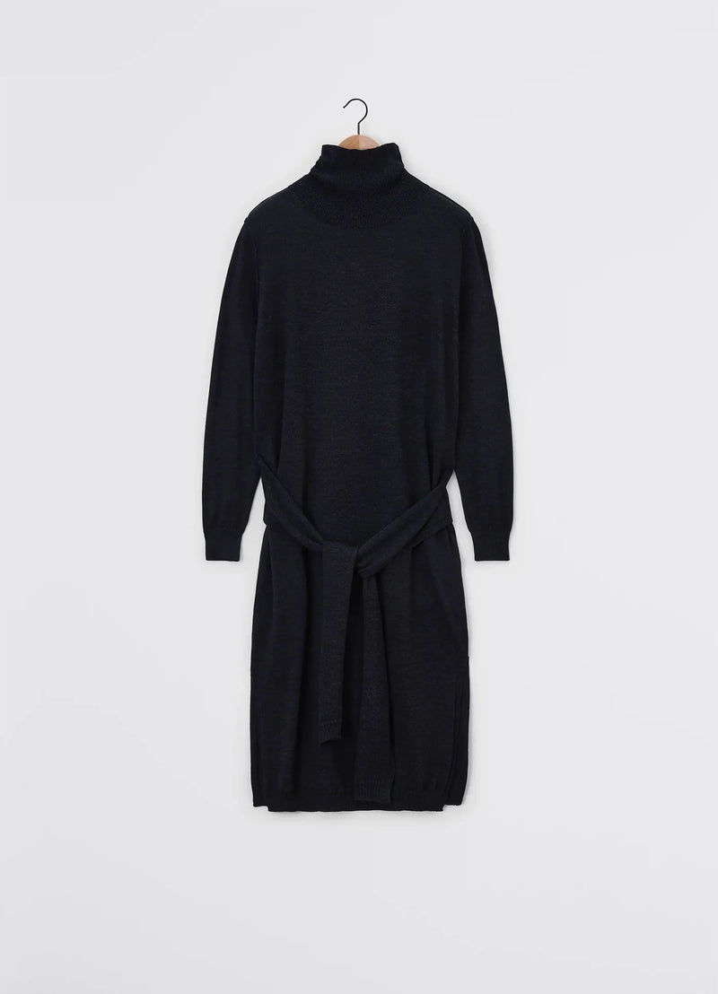 Dress "trompe-l'oeil with an anthracite collar" lemaire