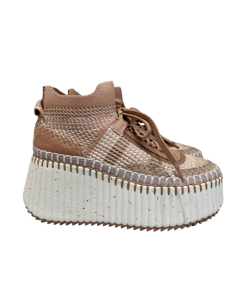 Wedge sneakers "nama tan pink" chloé