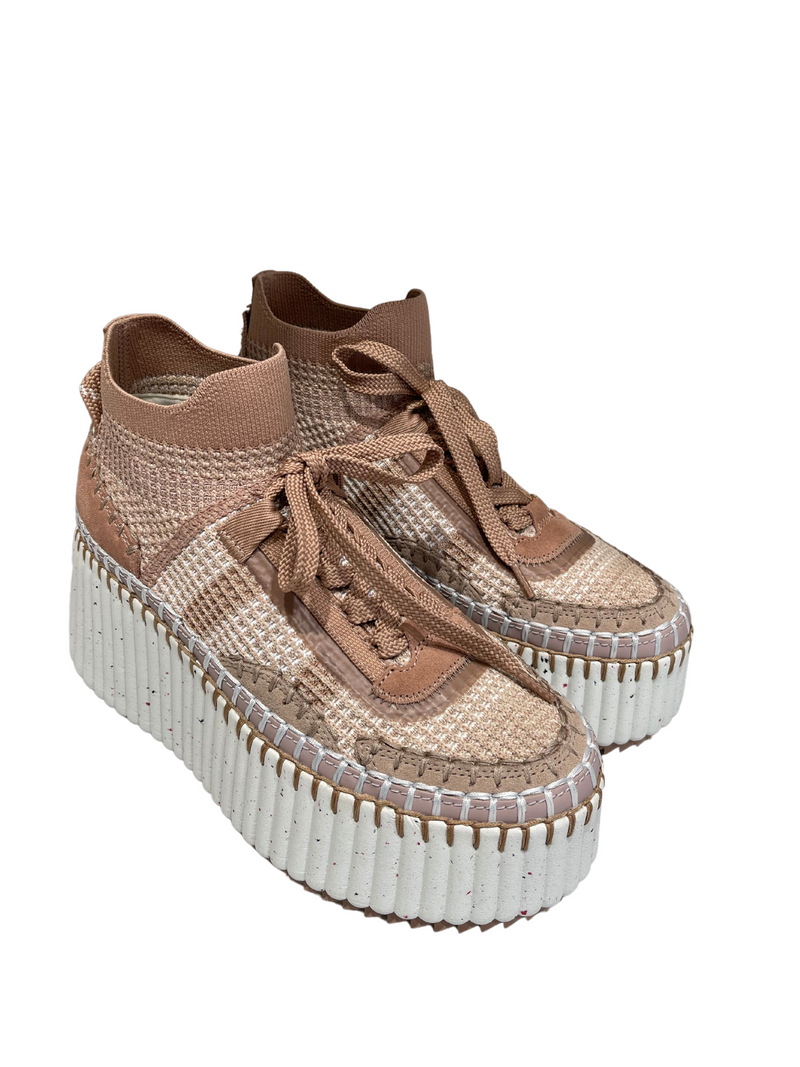 Wedge sneakers "nama tan pink" chloé