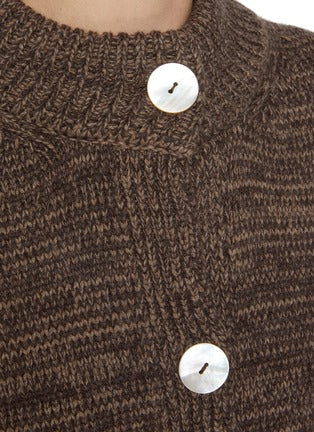 Cardigan "Icebreaker brown mixed" Nackiyé