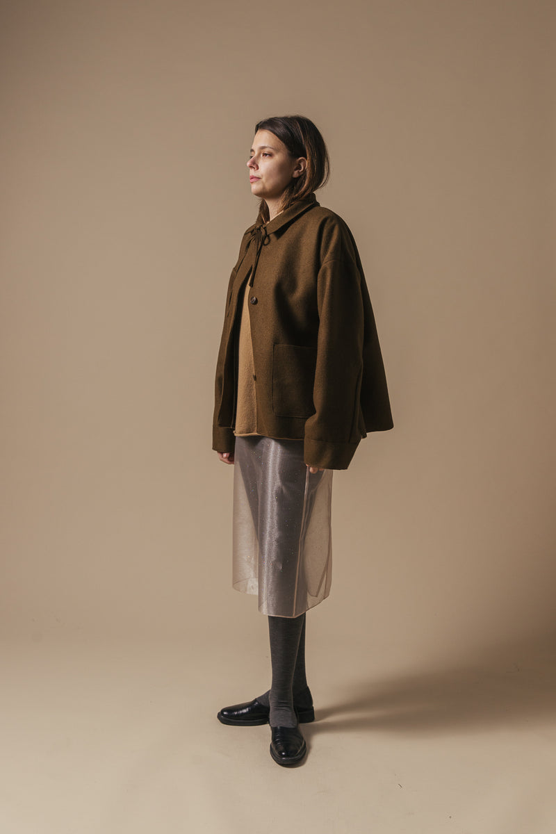 Jacket "cone in brown wool" eleph