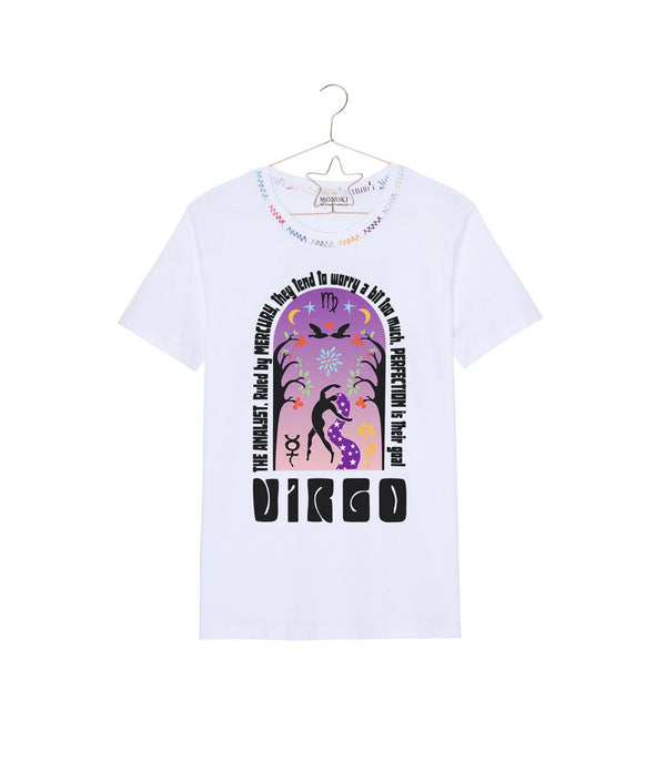 T-shirt "Astro Virgin White/ Multicolore" Monoki