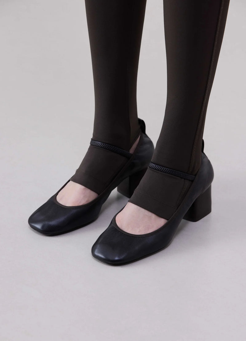 Ballerinas "Dark chocolate square" Lemaire