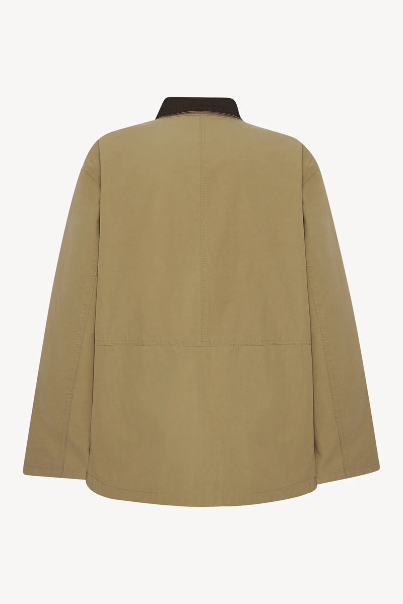 "Frank cotton jacket Deep bistre / camel" The Row