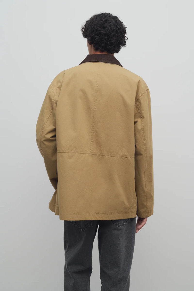 "Frank cotton jacket Deep bistre / camel" The Row