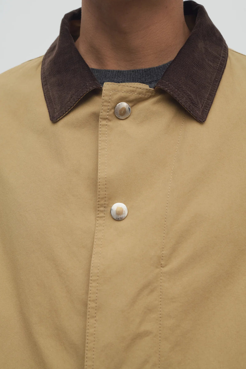 "Frank cotton jacket Deep bistre / camel" The Row