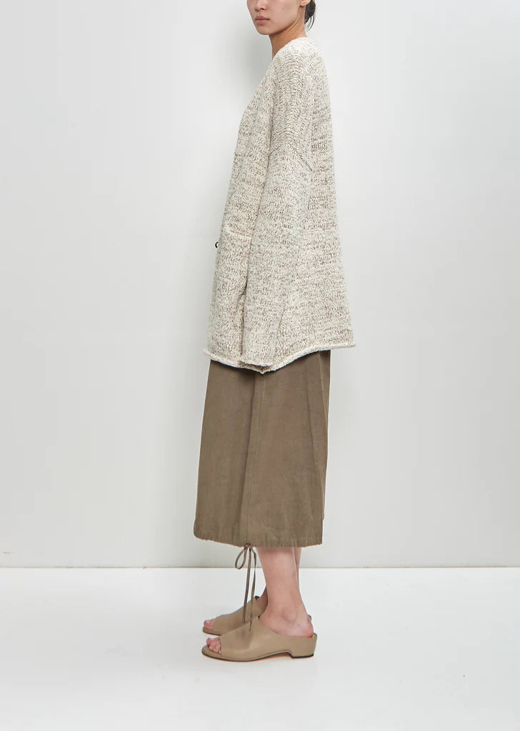 "Marl cardigan Raw White Marl / Ecru Chiné" LAUREN MANOOGIAN