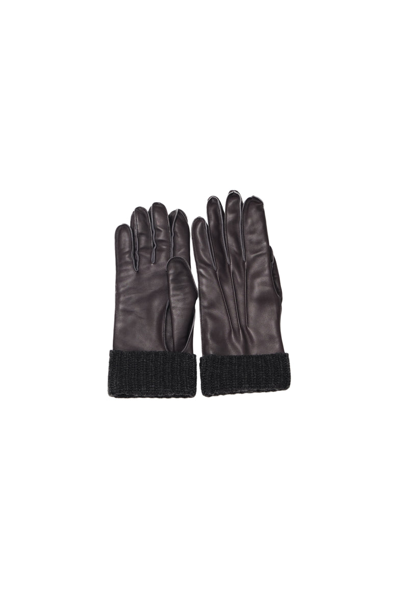 Leather gloves Black Meta Campania Collective