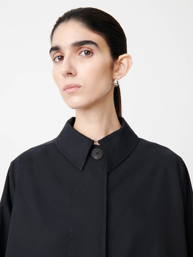 "Holin Technical Cotton Coat Dark navy" STUDIO NICHOLSON