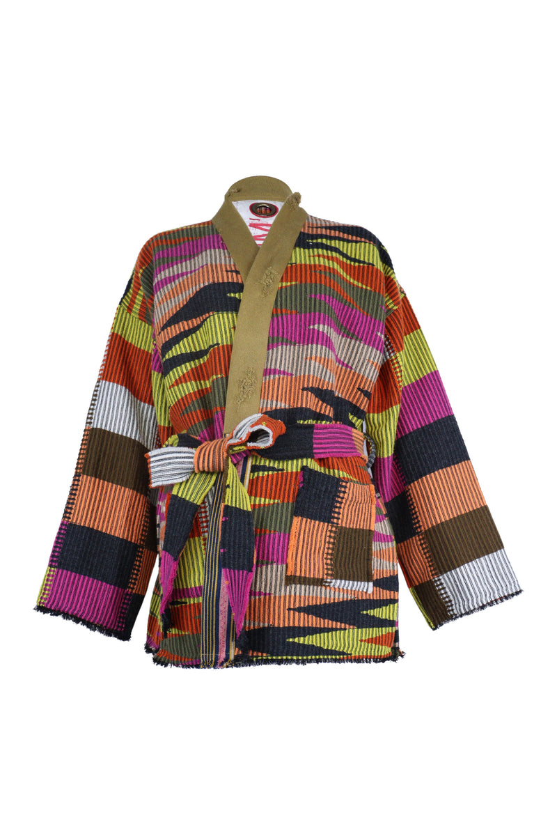 "Veste Ikkimo Kanna multicolore en cachemire Ikkim'o"