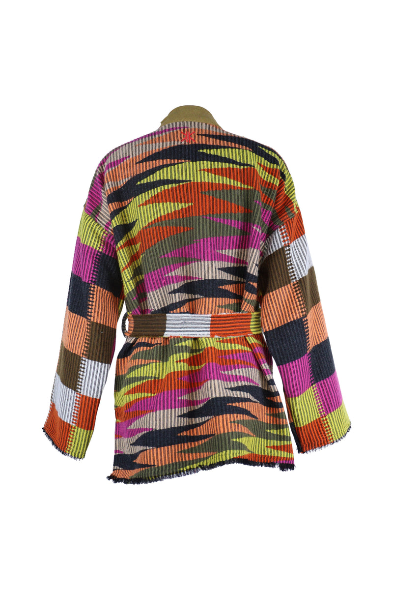 "Veste Ikkimo Kanna multicolore en cachemire Ikkim'o"