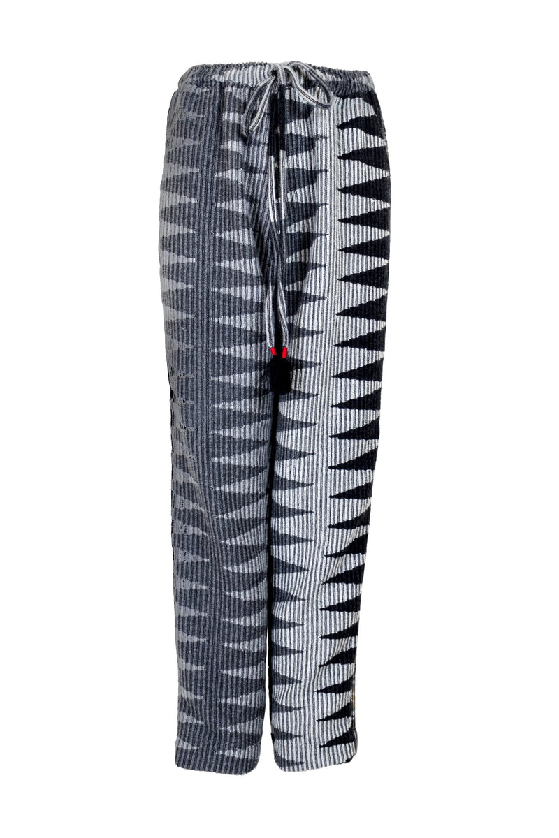 Pants "this in cashmere Black/ Gray "ikkim'o