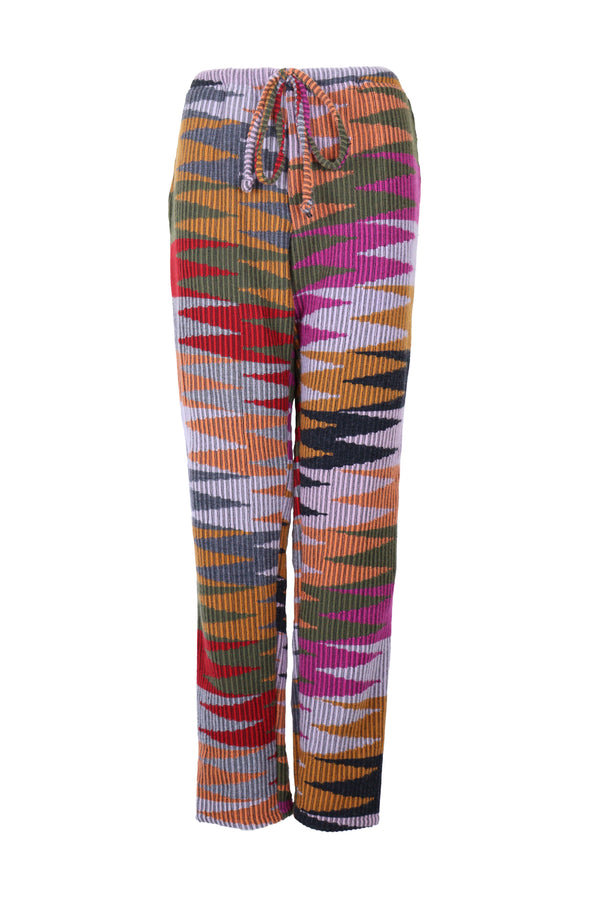 "Pantalon Cela cachemire multicolore  M Ikkimo"