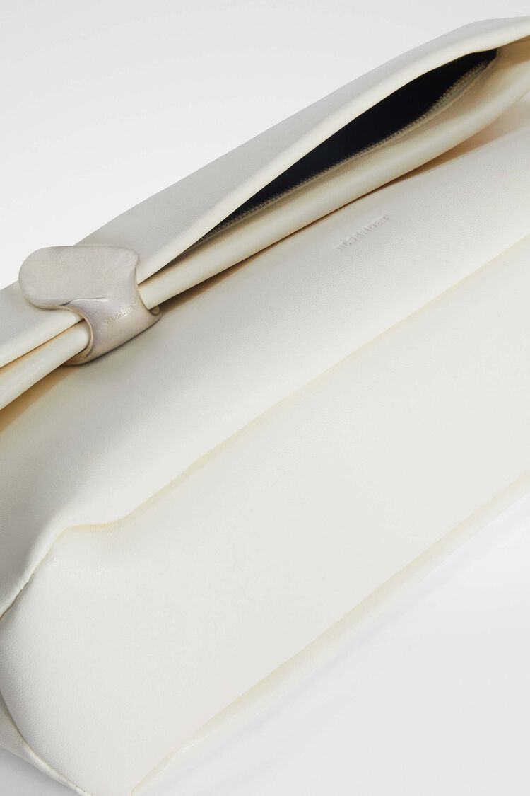 Pochette "Jewel Zip Eggshell (Blanc Cassé)" JIL SANDER