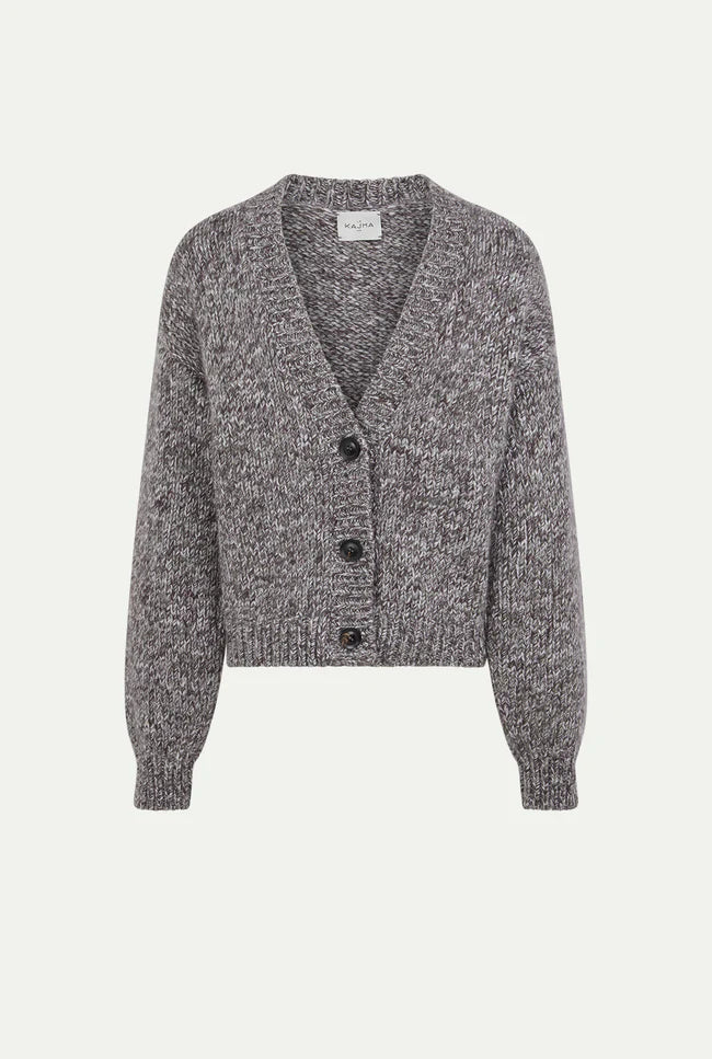 Cardigan "Kamal Chunky Moss Chine" LE KASHA