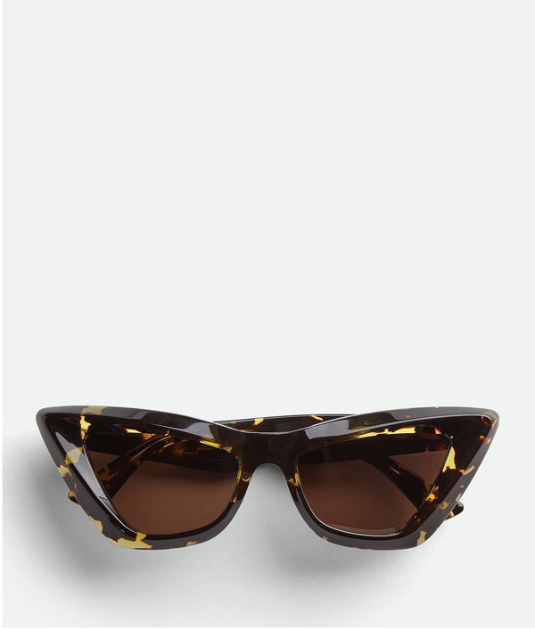 Sunglasses Sharped Cat Acetate Havana / Brown Acetate BOTTEGA VENETA