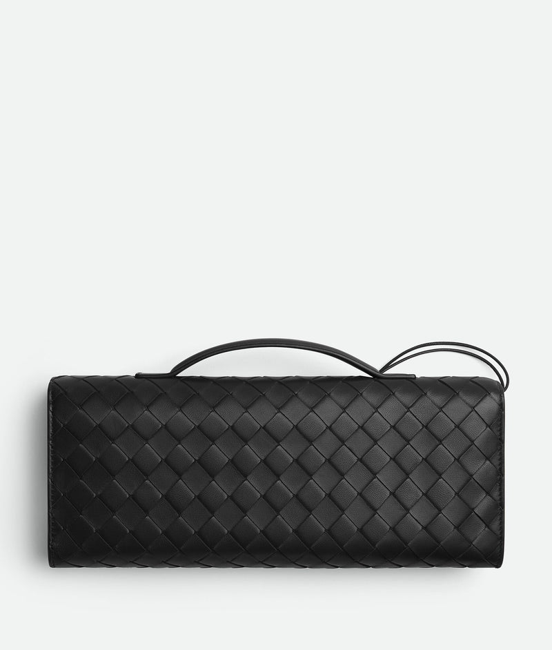 "Long Andiamo with handle Black" BOTTEGA VENETA