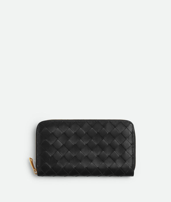 Nappa Intreccio leather wallet Black BOTTEGA VENETA