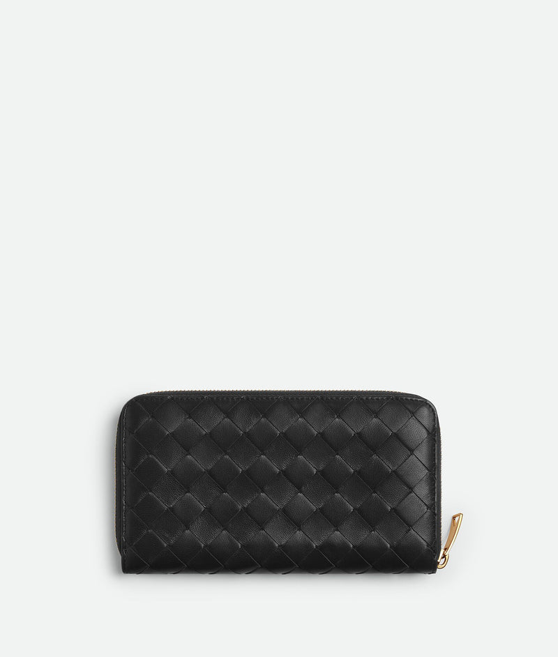 Nappa Intreccio leather wallet Black BOTTEGA VENETA