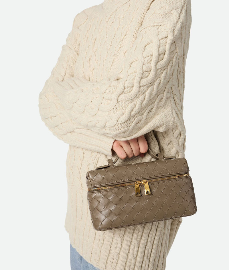 Bag "Vanity Case Bang Bang Pinecone (Taupe)" BOTTEGA VENETA