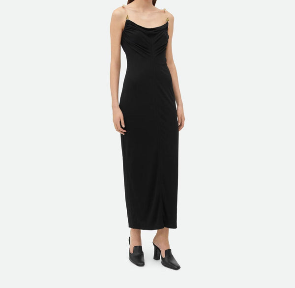 Viscose jersey dress Black BOTTEGA VENETA