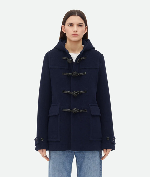 Marine wool duffle coat BOTTEGA VENETA