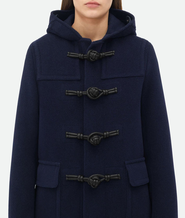 Marine wool duffle coat BOTTEGA VENETA