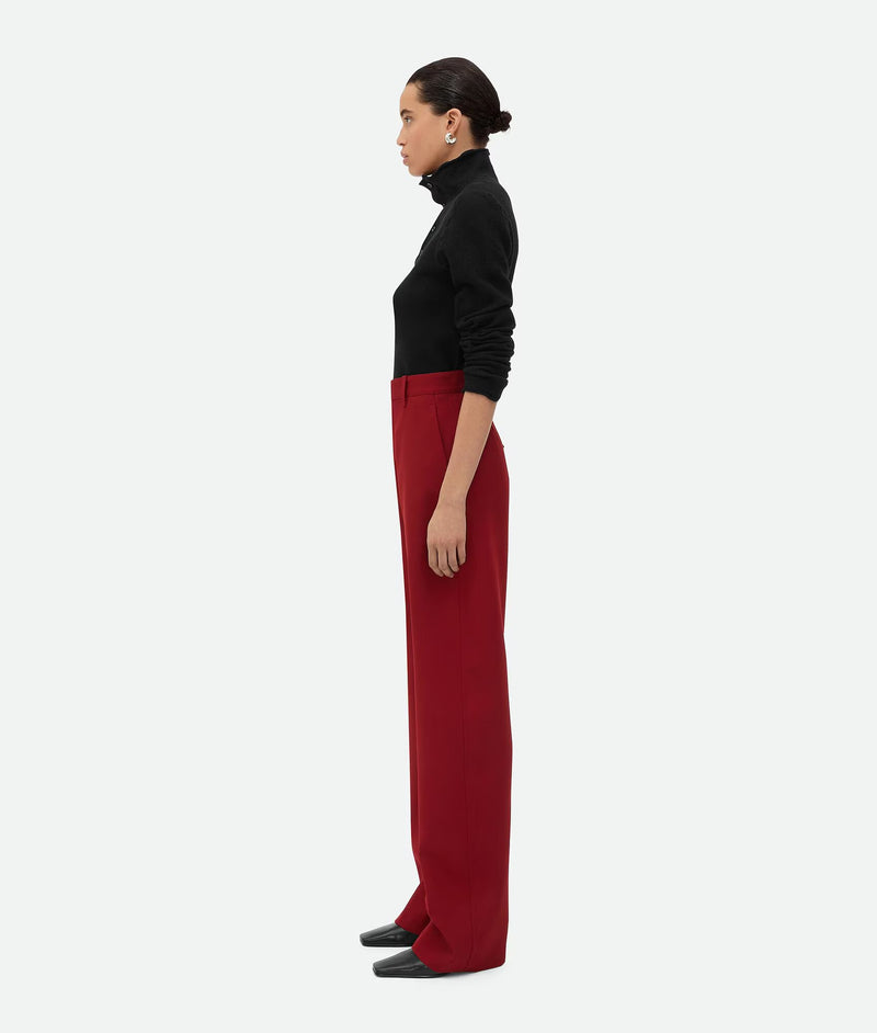 Rosewood woolen pants (red) BOTTEGA VENETA