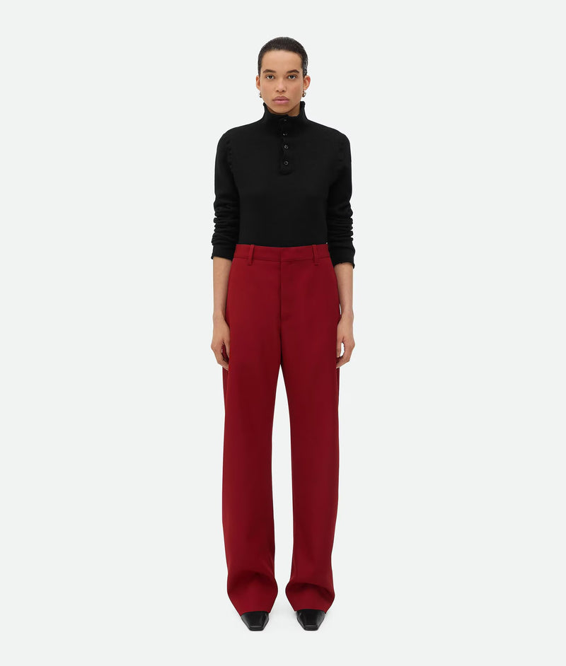 Rosewood woolen pants (red) BOTTEGA VENETA