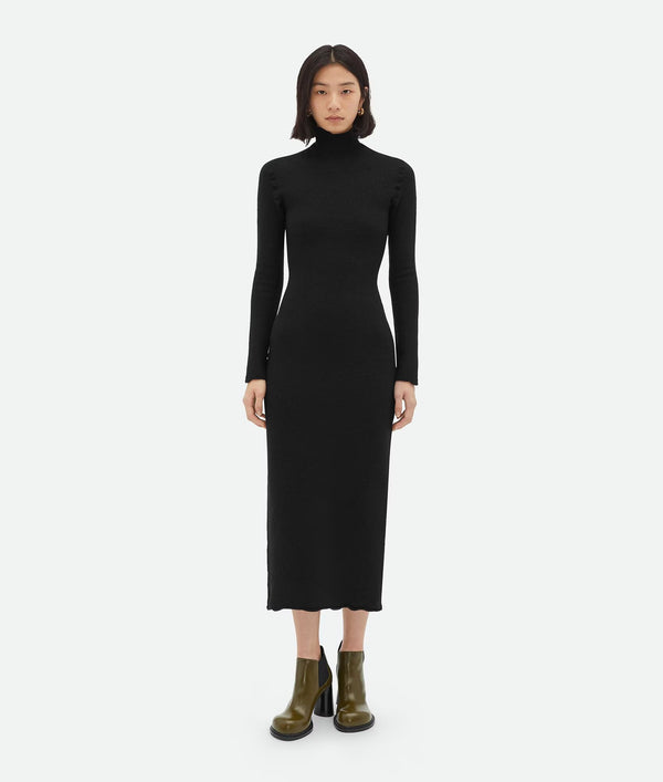 Cozy wool dress Black BOTTEGA VENETA