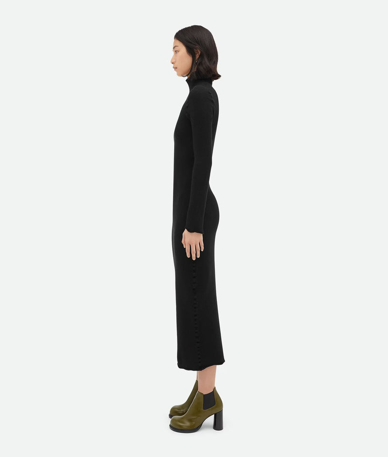 Cozy wool dress Black BOTTEGA VENETA