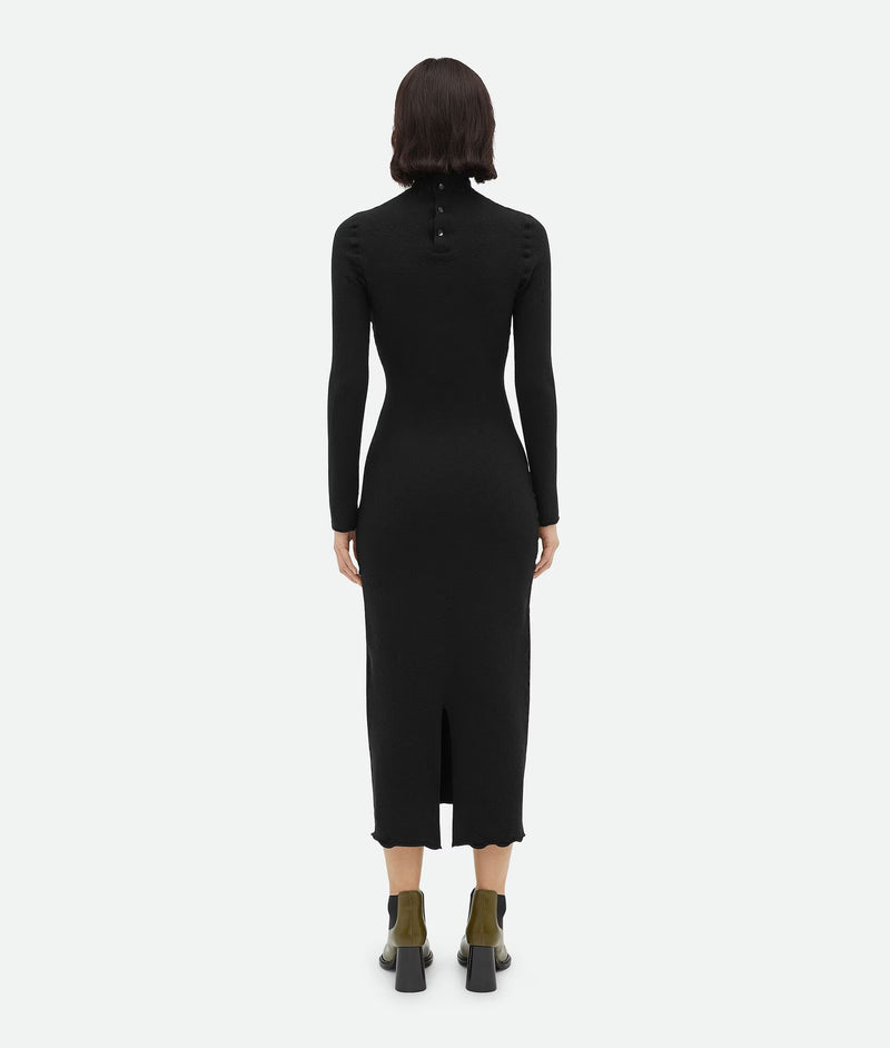 Robe en laine feutrée Noir BOTTEGA VENETA