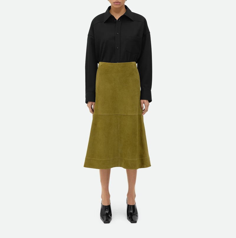 Marsh suede skirt (Green) BOTTEGA VENETA