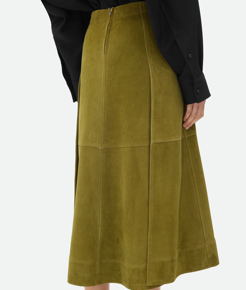 Marsh suede skirt (Green) BOTTEGA VENETA