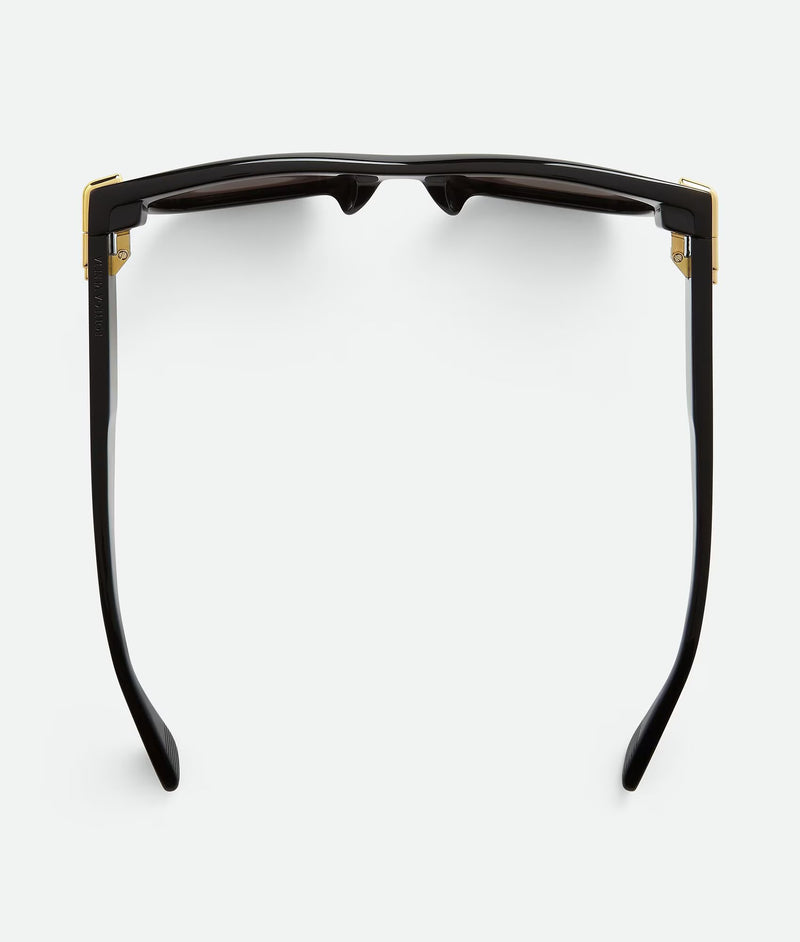 Lunettes de soleil Square Mitre Noir/ Gris BOTTEGA VENETA