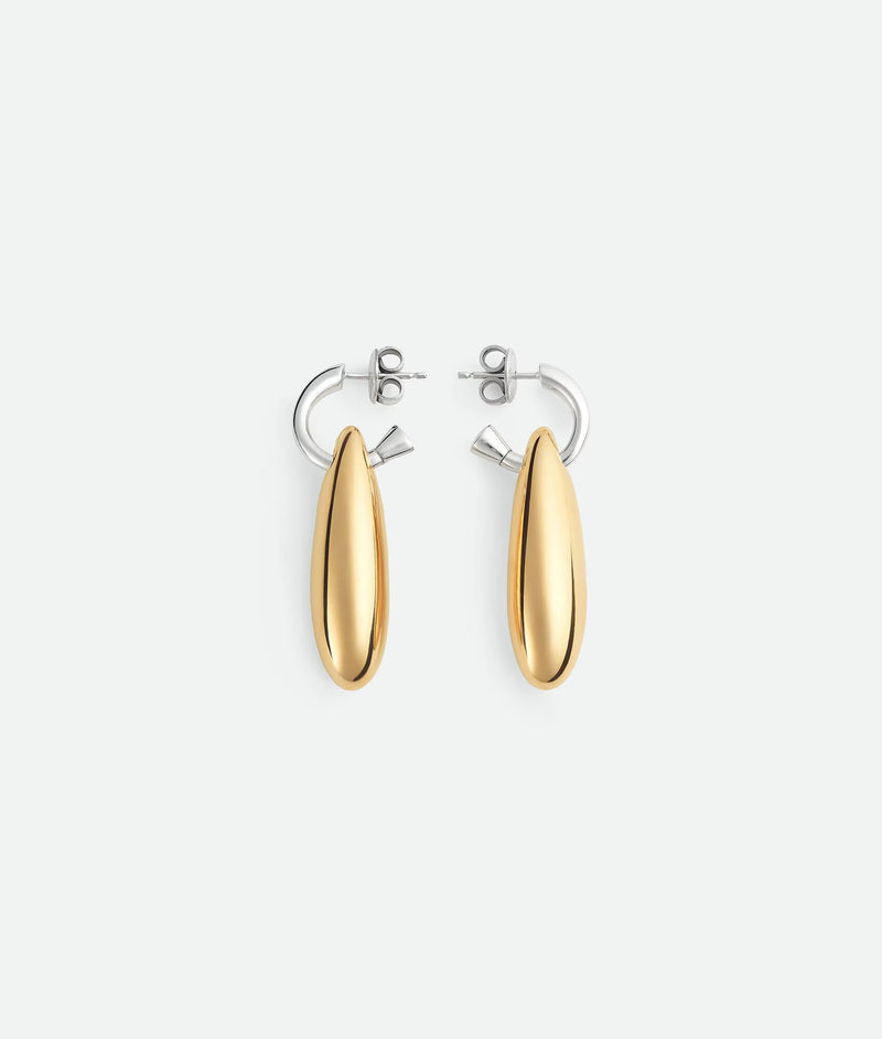 Boucles d'oreilles Ellipse petit format Argent/ Or BOTTEGA VENETA