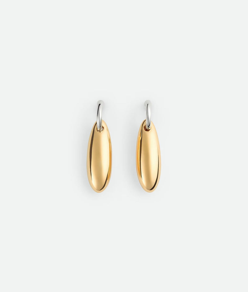 Boucles d'oreilles Ellipse petit format Argent/ Or BOTTEGA VENETA