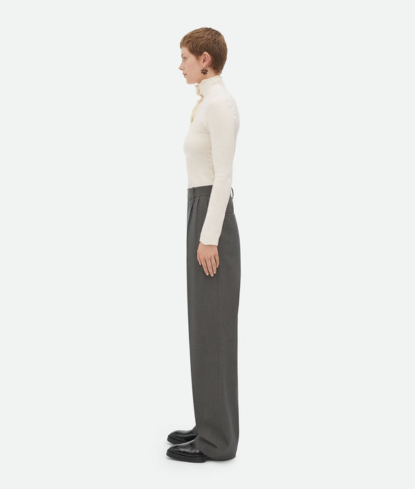 Pantalon en laine légère Gris BOTTEGA VENETA