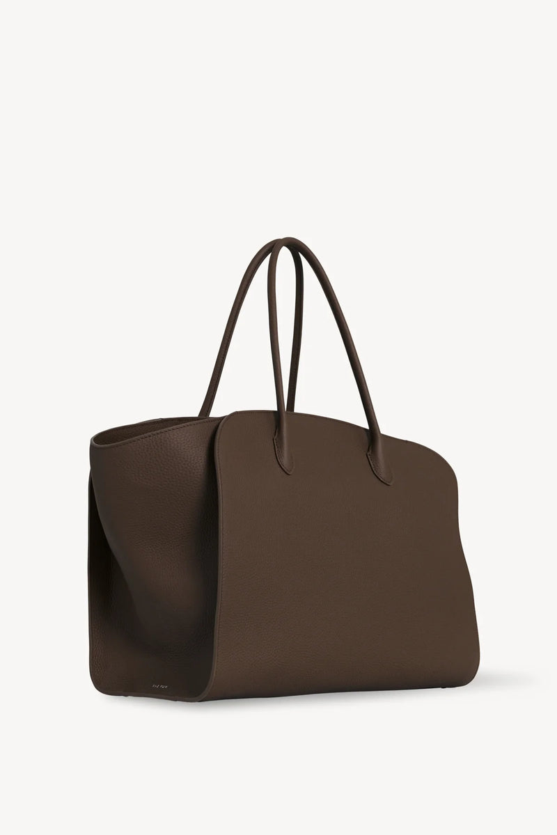 "Marlo 17 Dark Olive Years' leather bag" The Row