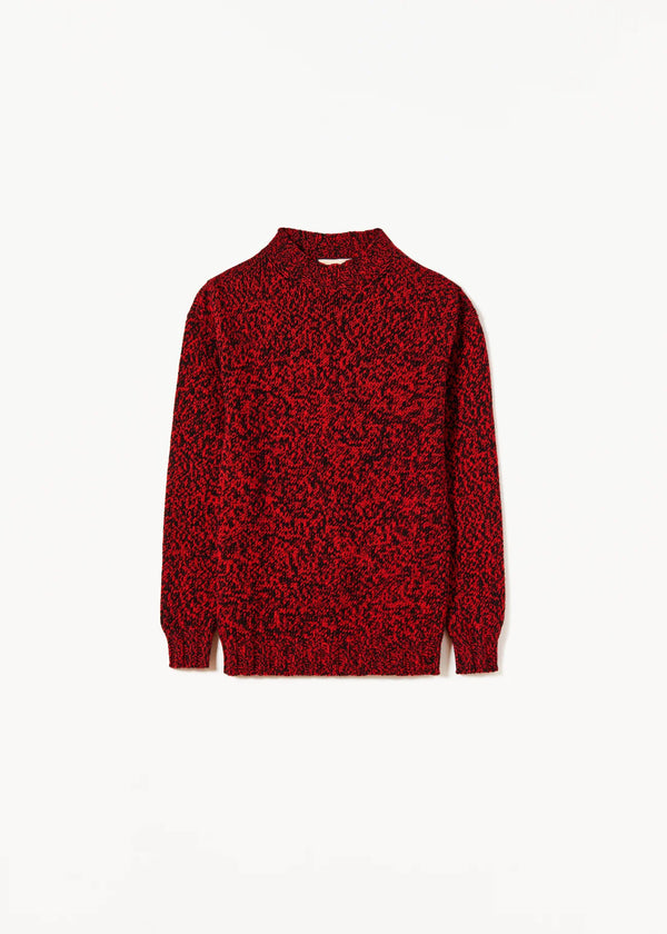 Pull Rouge/Noir Melangé PLAN C